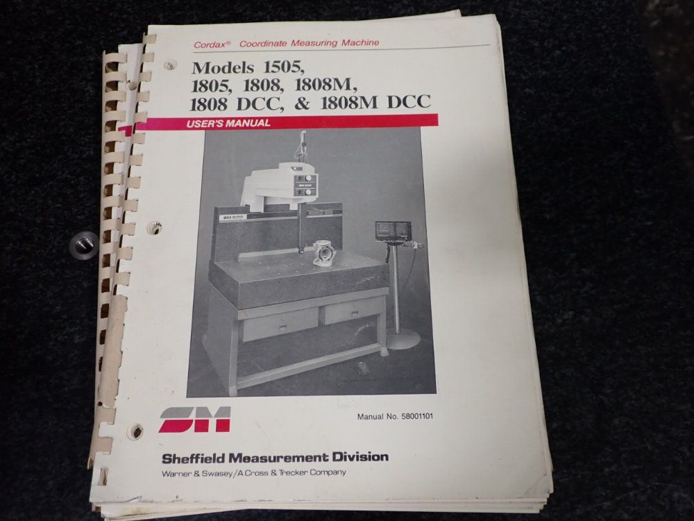 Sheffield Measurement 54" X 24" X 8" 1808-mea Cmm - 1808-mea
