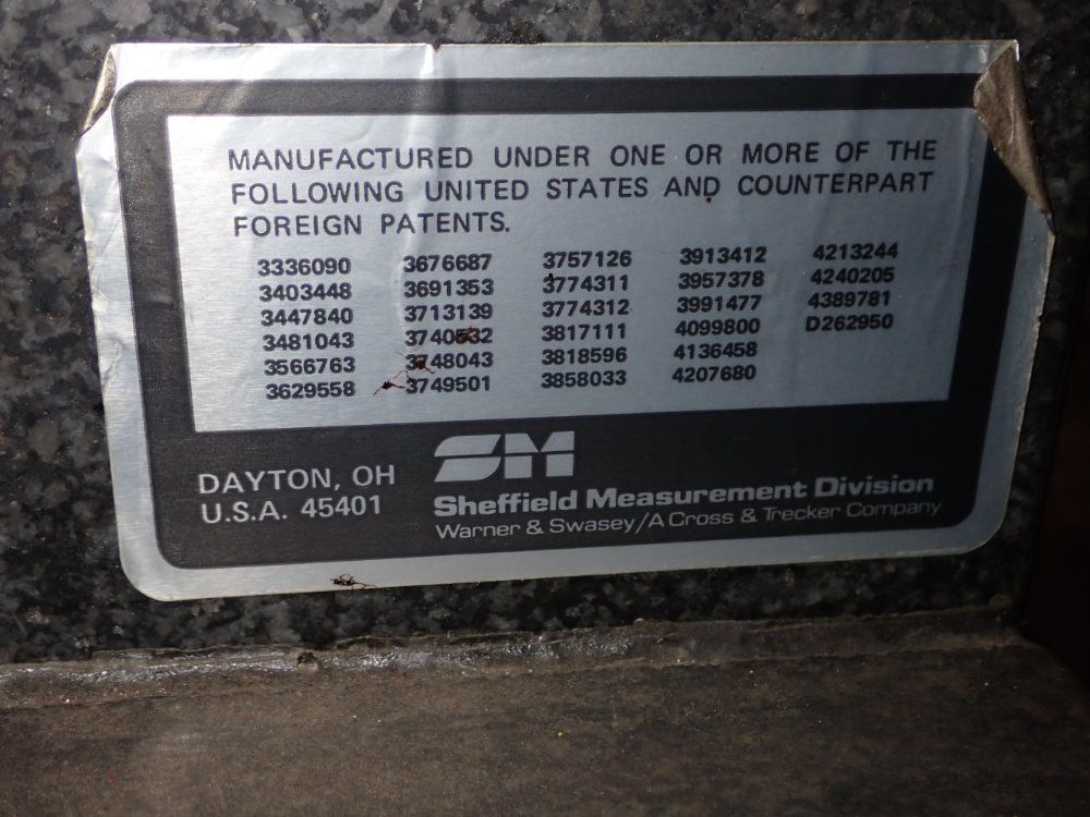 Sheffield Measurement 54" X 24" X 8" 1808-mea Cmm - 1808-mea
