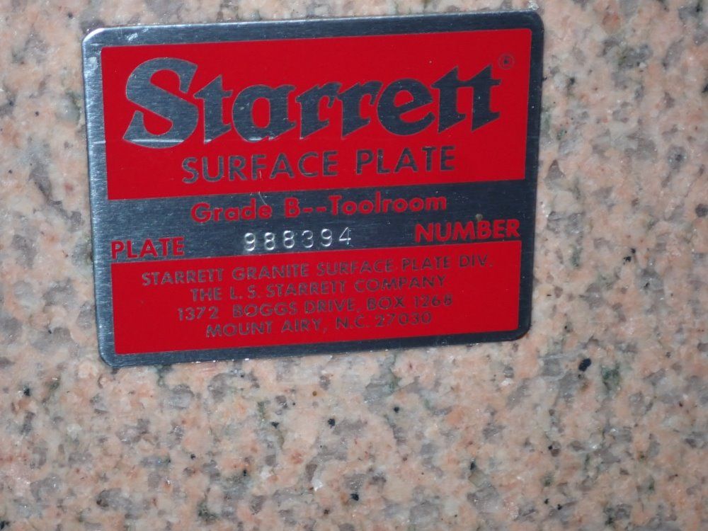 Starrett Granite Surface Plate