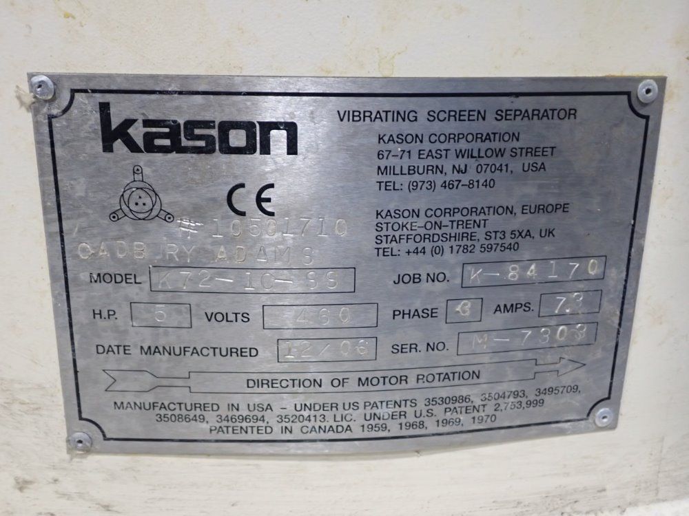 Kason Vibrating Screen Seperator