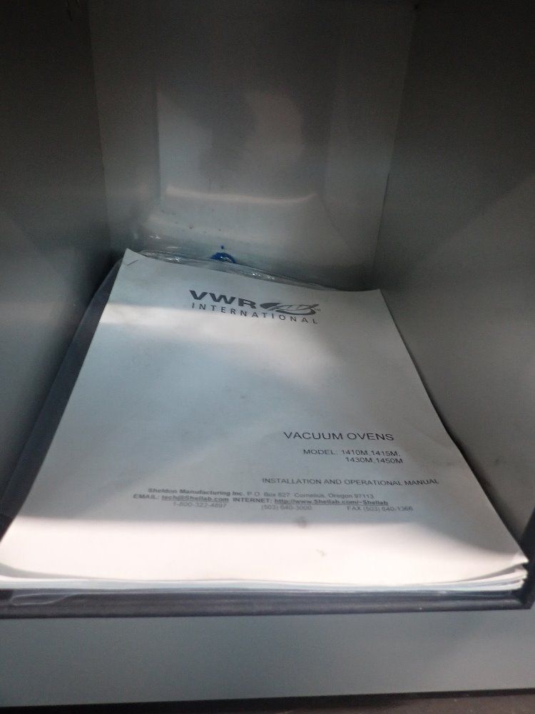 Vwr/sheldon Vacuum Oven