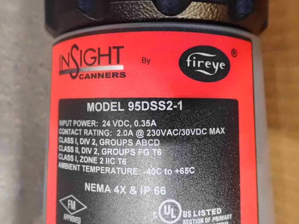 Insight Scanners 2.4a Intergrated Flame Scanner With Internal Flame Relay - 95dss21/s1,s2