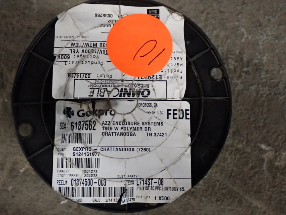 Omni Cable 600v-1000v Adc 14 Awg Yellow Copper Wire - Bc-5w2 Or Mtw