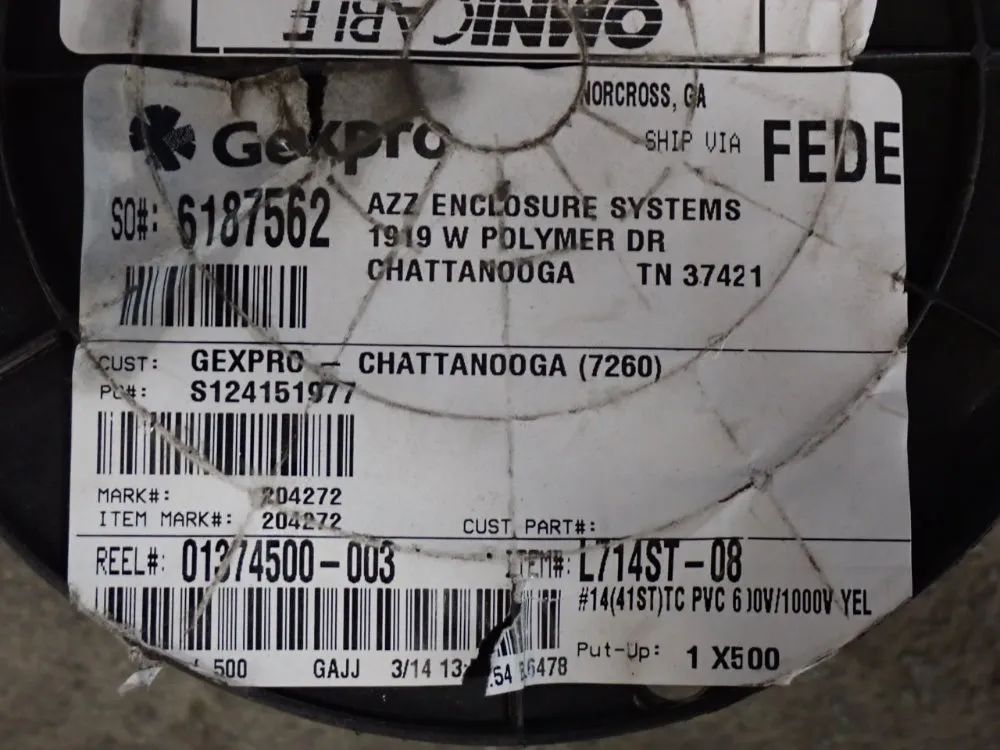 Omni Cable 600v-1000v Adc 14 Awg Yellow Copper Wire - Bc-5w2 Or Mtw