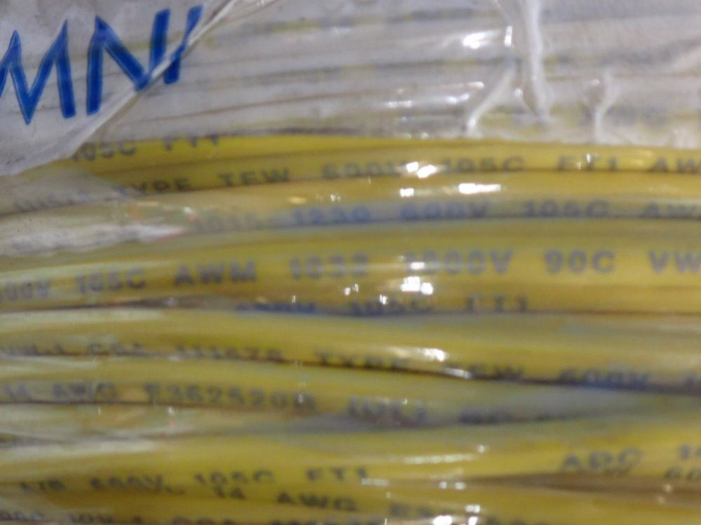 Omni Cable 600v-1000v Adc 14 Awg Yellow Copper Wire - Bc-5w2 Or Mtw