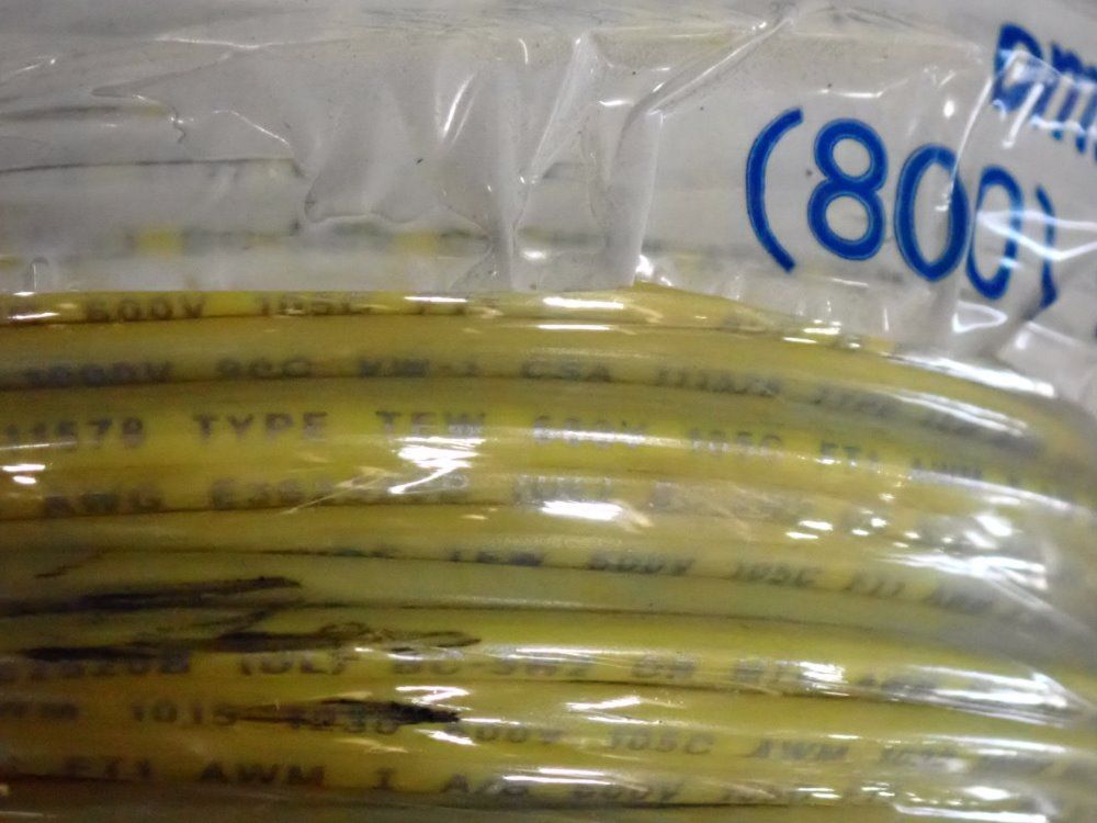Omni Cable 600v-1000v Adc 14 Awg Yellow Copper Wire - Bc-5w2 Or Mtw