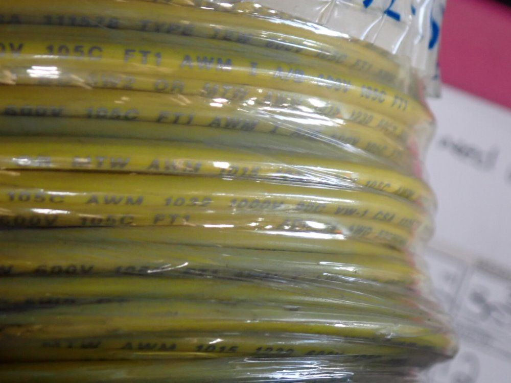 Omni Cable 600v-1000v Adc 14 Awg Yellow Copper Wire - Bc-5w2 Or Mtw