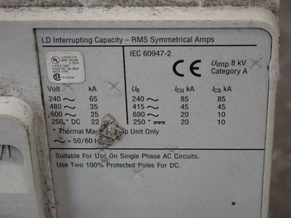 Cutler-hammer 600a Industrial Circuit Breaker Frame - Ld35k