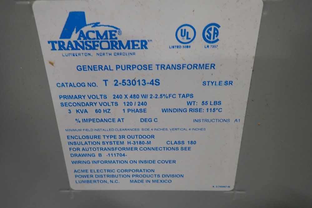 Acne 3 Kva Transformer - 72-53013-45