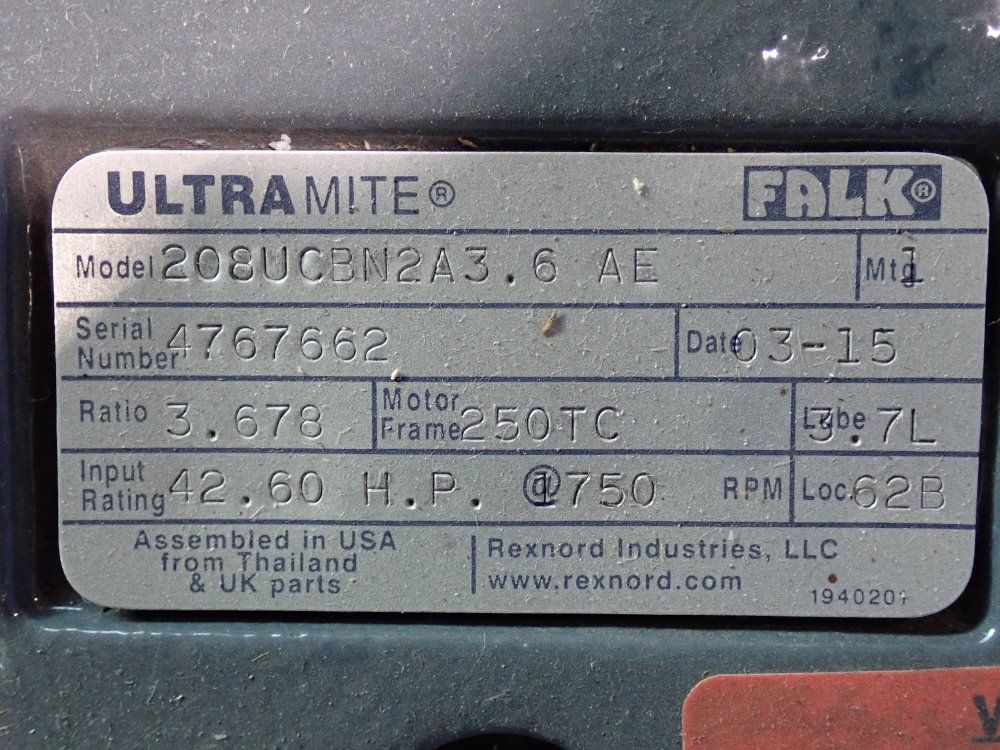 Ultramate 3.678 Ratio Gear Reducer - 208ucbn2a3.6ae