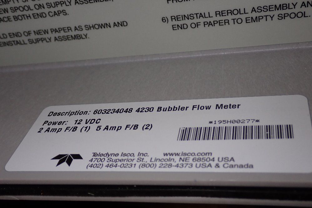 Teledyne Isco Bubbler Flow Meter