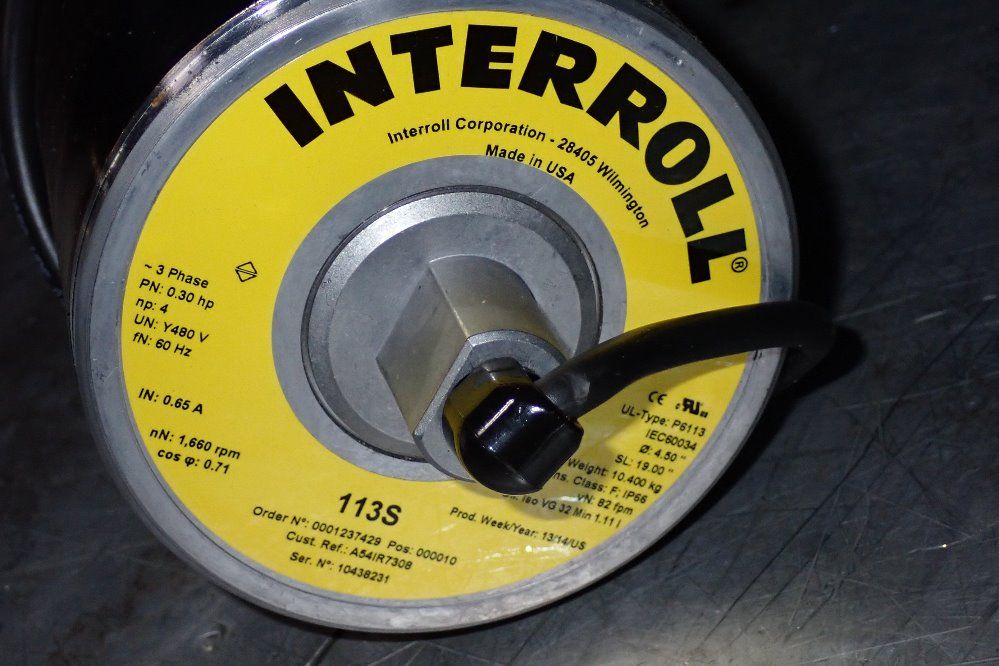 Interroll 0.30 Hp Motorized Drum - P61135