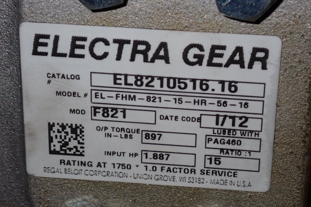 Regal Beloit Corp 1.887 Hp Gear Drive