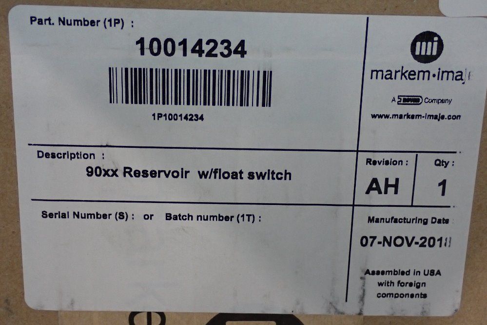 Markem-imaje Reservoir W/ Switch