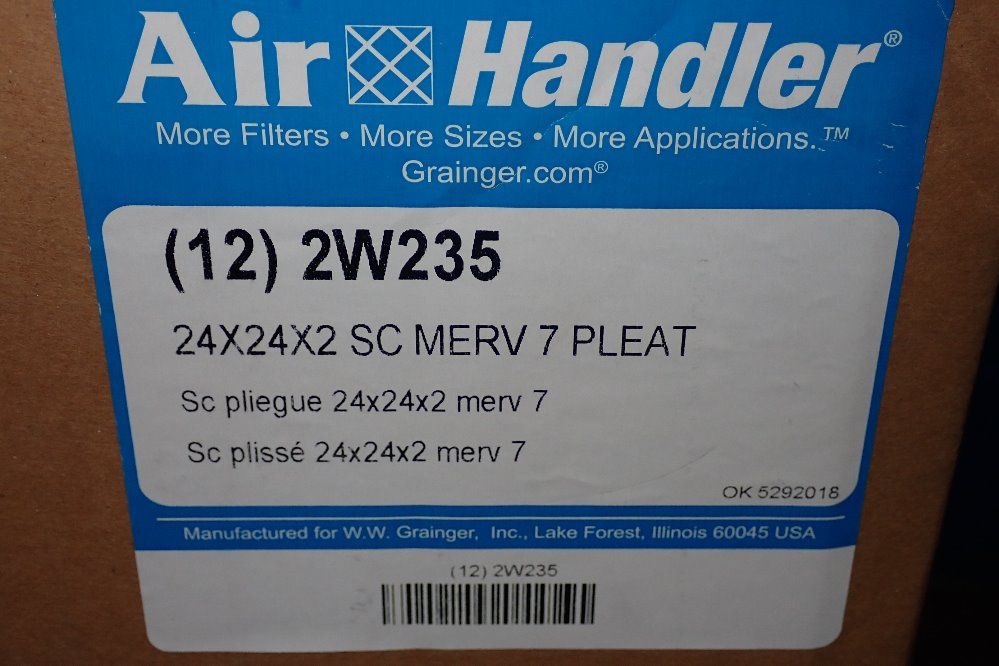 Grainger Inc Air Filter