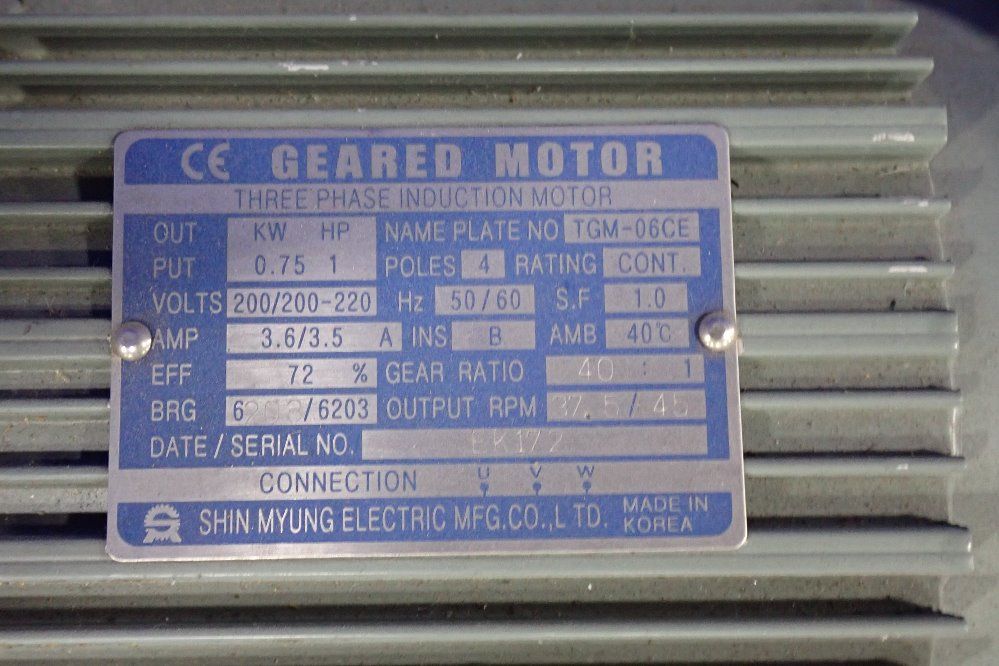 Geared Motor 2 Hp Motor - Tgm-06ce