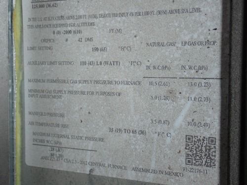 Thermal Zone/ United Refrigeration Distributors In 125000 Btu Gas Heater - Tz80mss125d50sa