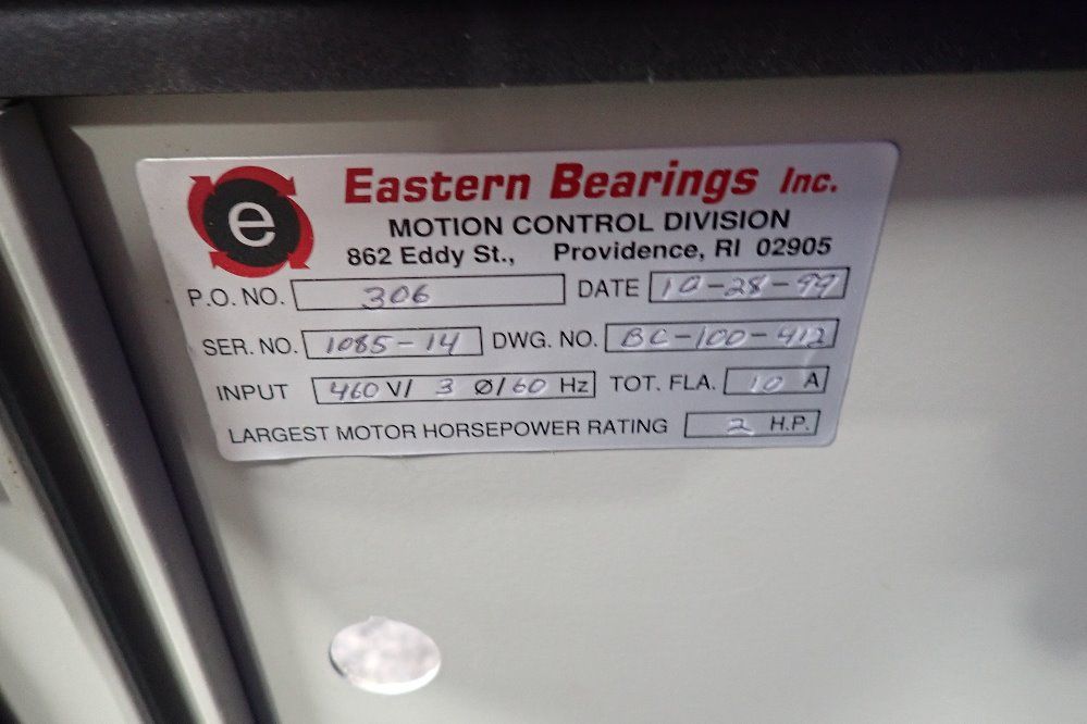 Eastern Bearing . 10" X 20" X 30" Control Box - 305