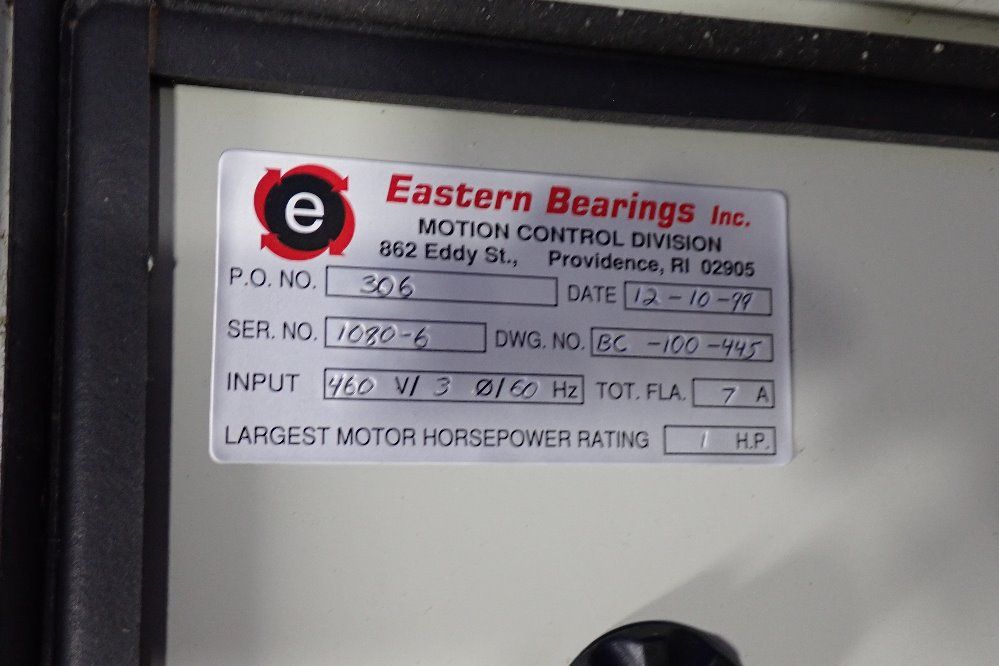 Eastern Bearing 26" X 22' X 9" Control Box - 306