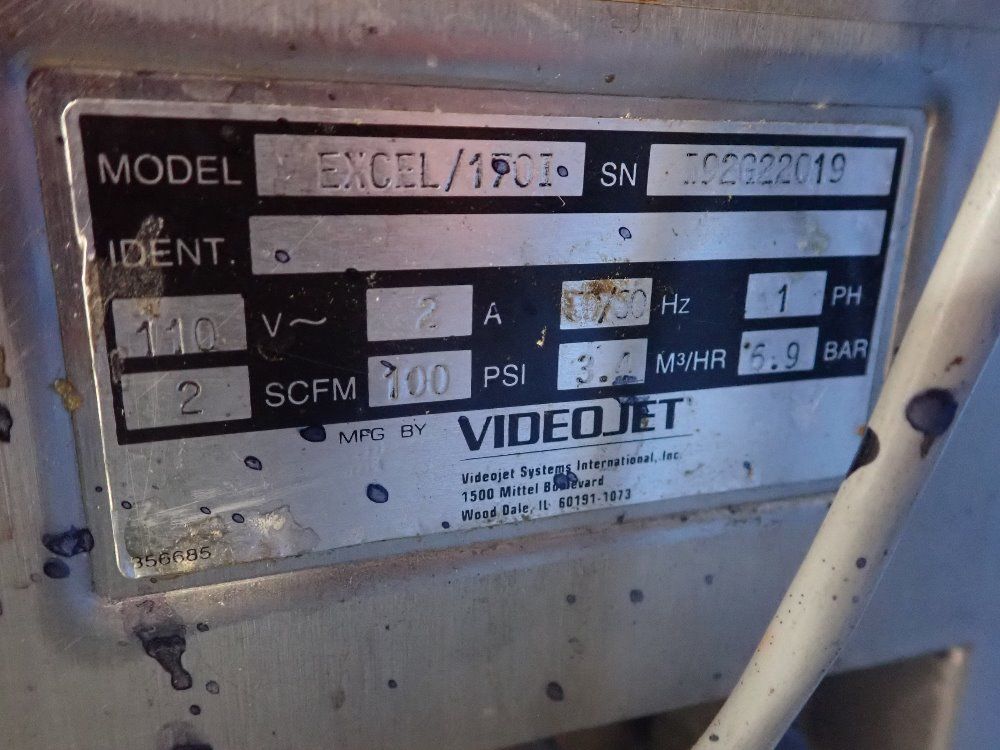 Videojet Ink Jet Printer - Excel/170i