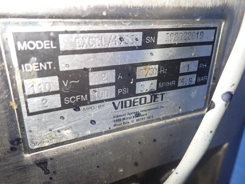 Videojet Ink Jet Printer - Excel/170i