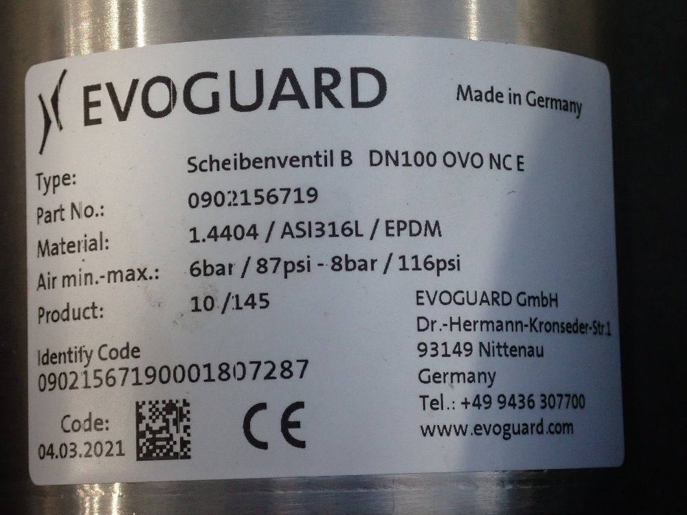 Evoguard 8 Bar/116 Psi Butterfly Valves - 0902156719