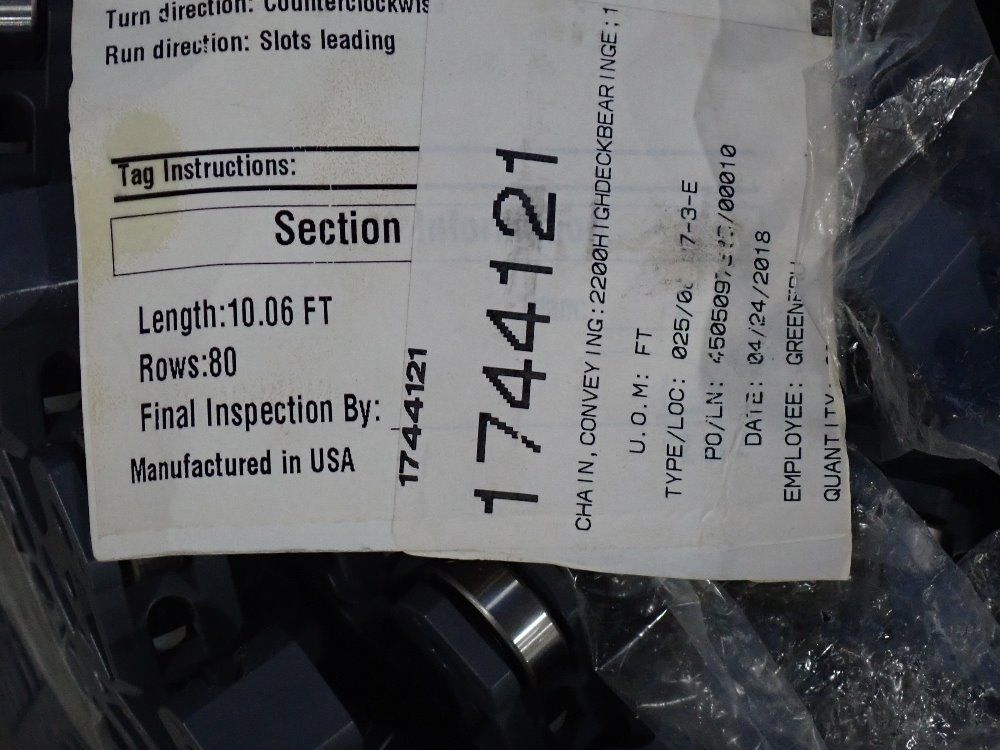 Intralox 10'x14" Conveying Chain Mat