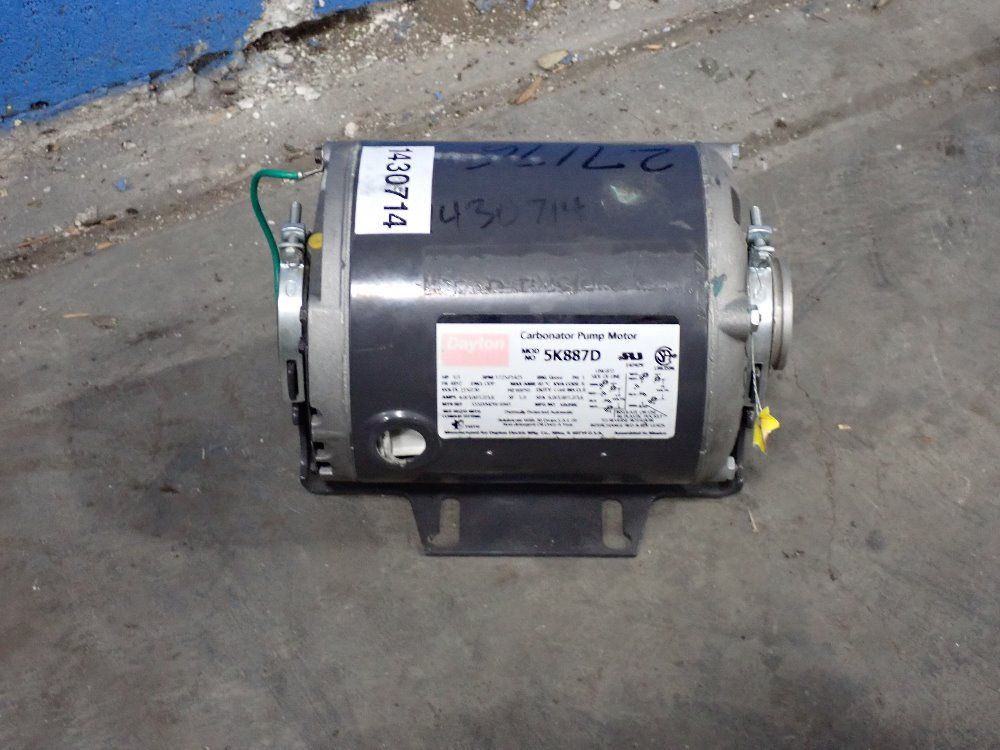 Dayton 1/3 Hp Carbonator Pump Motor - 5k887d