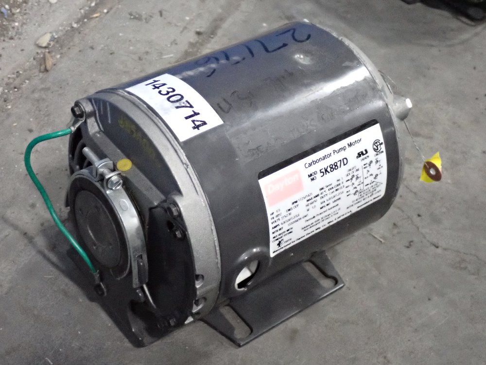 Dayton 1/3 Hp Carbonator Pump Motor - 5k887d