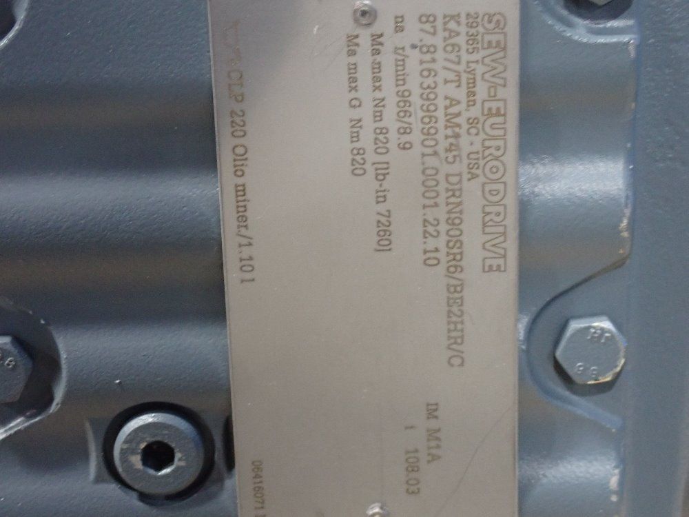 Sew-eurodrive Gearbox Reducer - Ka67/t Am145