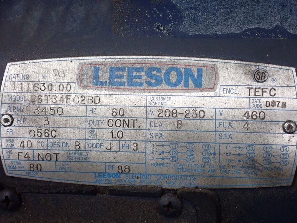 Leeson Motor Pump - C6t34fc28d