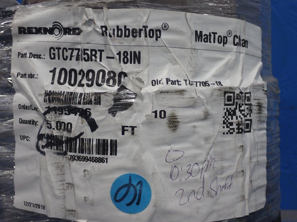 Rexnord 5 Ft. Mattop Conveyor Chain - 10029080