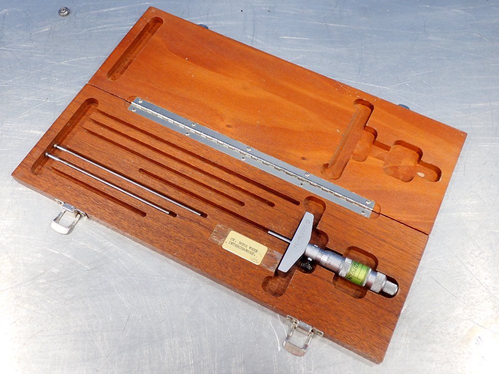 Brown & Sharpe 0-3", .001" Increments Depth Micrometer - 603