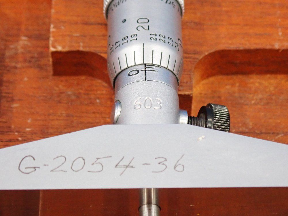 Brown & Sharpe 0-3", .001" Increments Depth Micrometer - 603