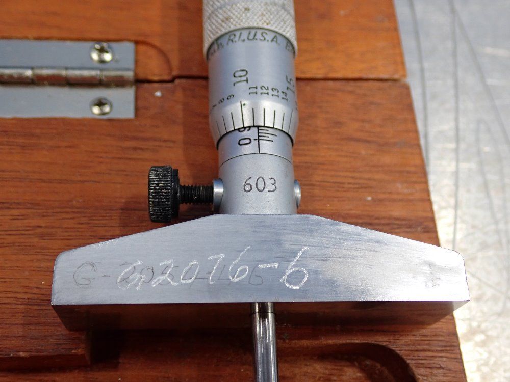 Brown & Sharpe 0-3", .001" Increments Depth Micrometer - 603