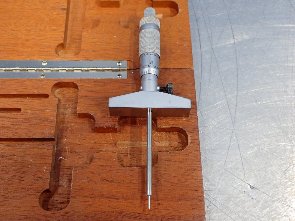 Brown & Sharpe 0-3", .001" Increments Depth Micrometer - 603