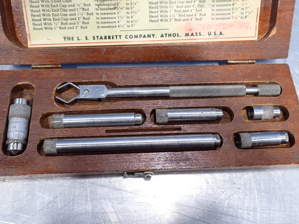 Starrett 1 1/2 - 8", .001" Inside Micrometer - No. 823a