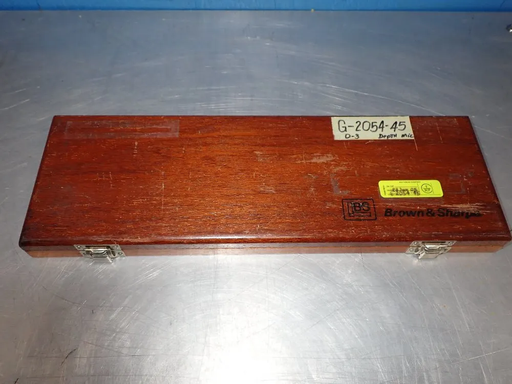 Brown & Sharpe 0-3", .001" Depth Micrometer - 603