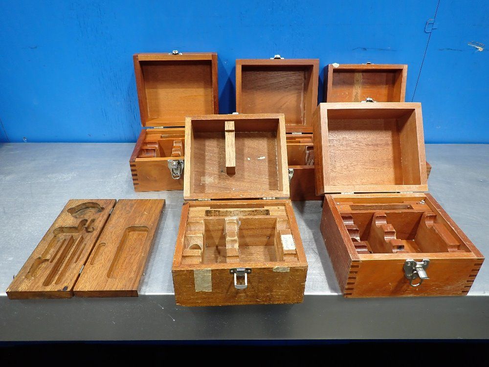 N/a Empty Wooden Instrument Boxes