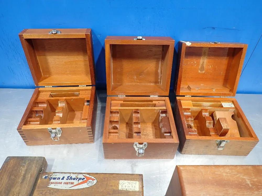 N/a Empty Wooden Instrument Boxes
