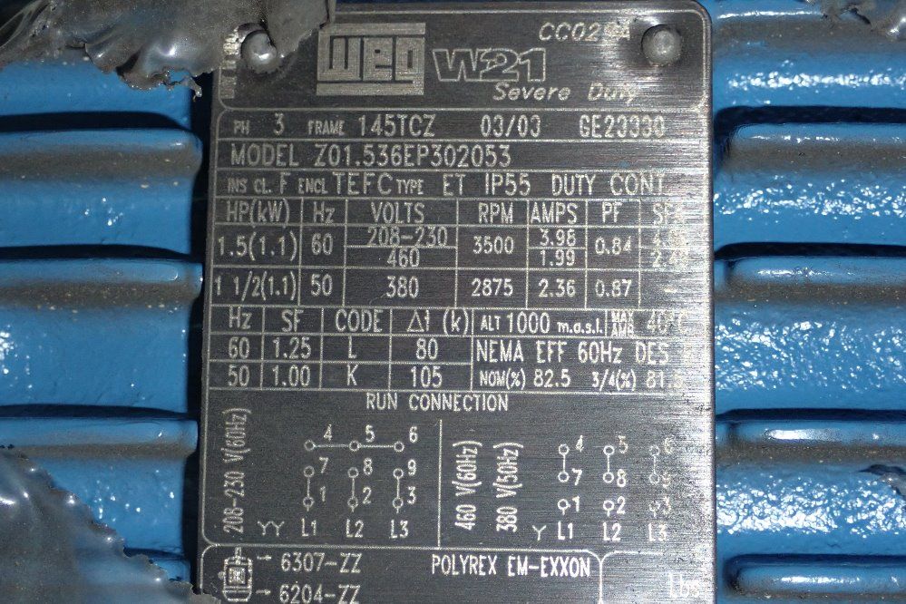 Weg 1.5 Hp Motor - 201.536ep30253