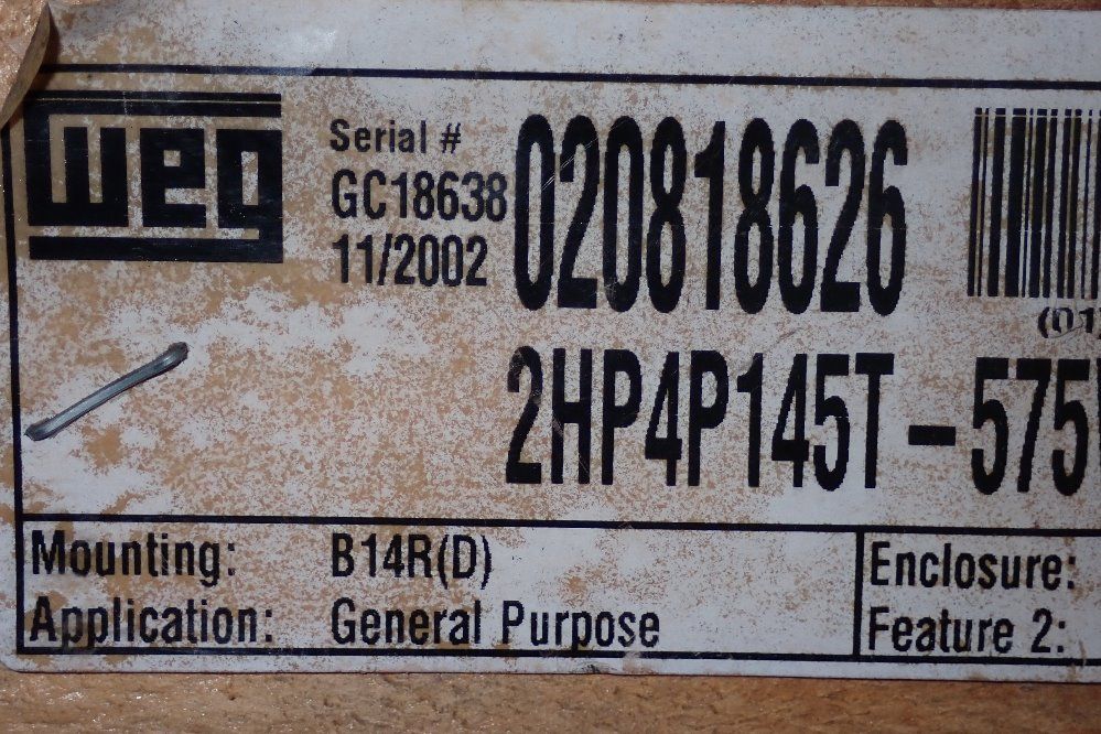 Weg 2 Hp Motor - 2000218tep31ss