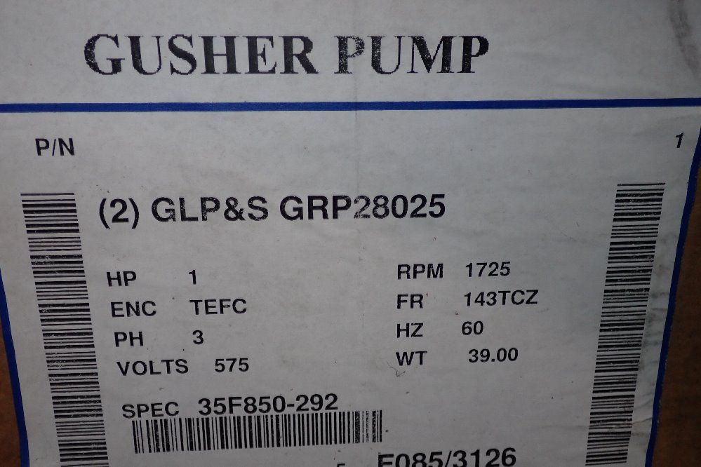 Gusher Pump 1 Hp Motor - 35f850-292