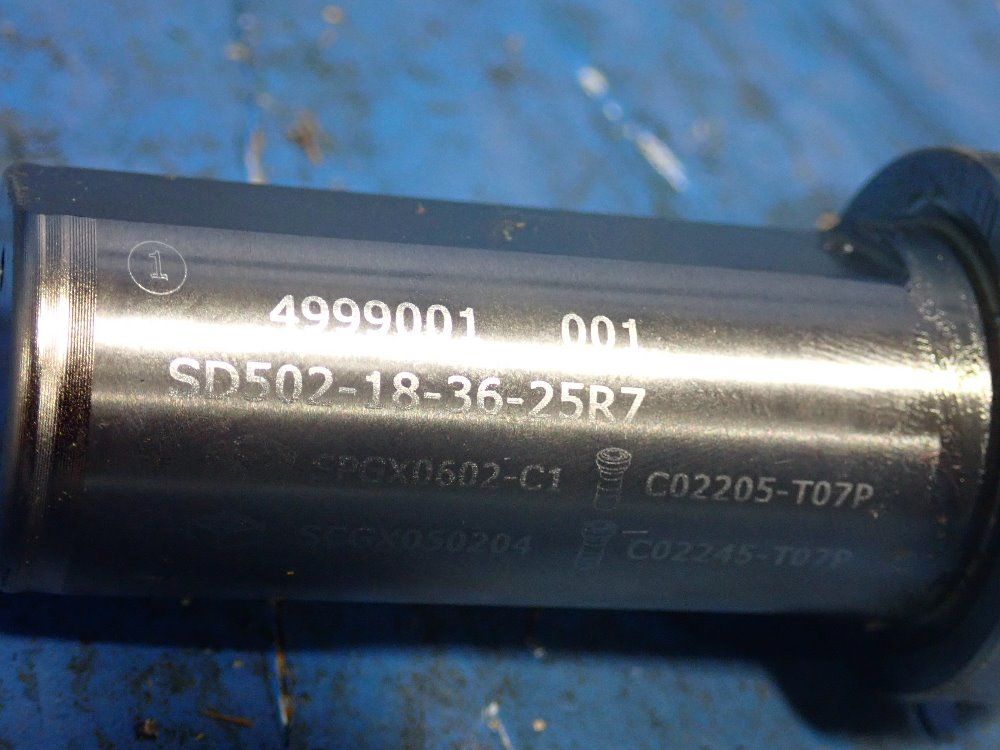 Seco Cutting Diameter: 0.728" Od Indexable Drill - Sd502-18-36-25r7