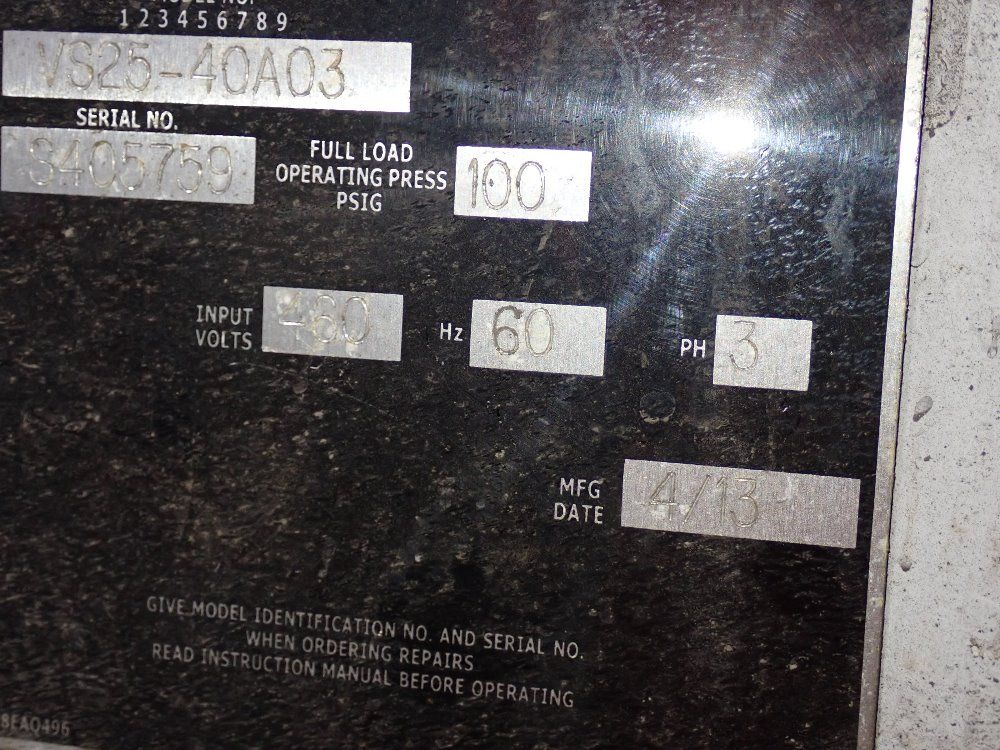 Gardner Denver 57.9 Hp Air Compressor - Vs25-40a03