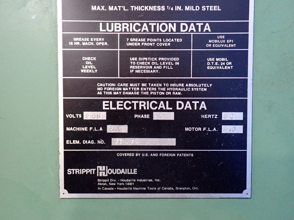 Strippit Houdaille Punch Press - Custom 18/30