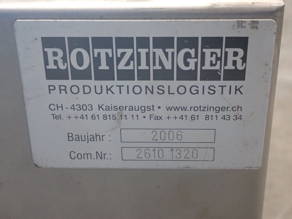 Rotzinger 102x6 Conveyor