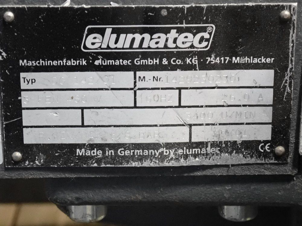 Elumatec Aluminum Cutter W Double Head Mitre