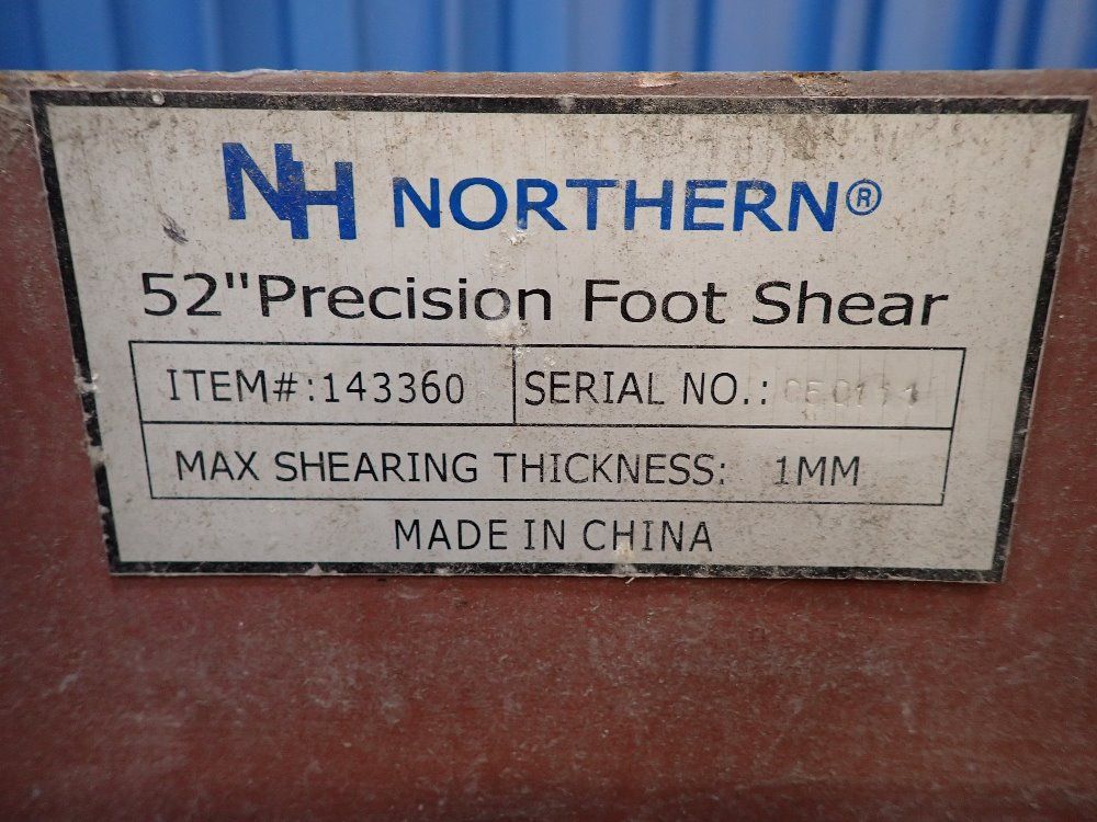Northern 52" Foot Shear - 143360
