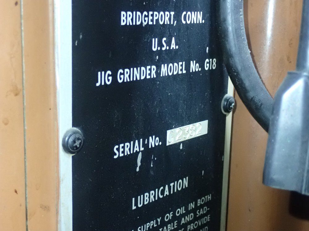 Moore Jig Grinder - G18